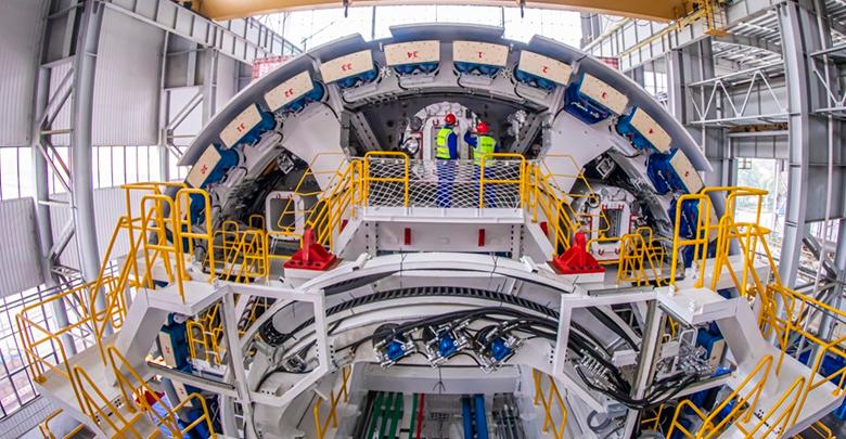 “熙怡号”超大直径盾构机长沙下线