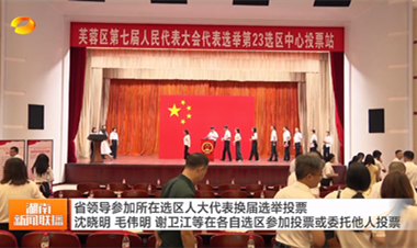 视频丨省领导参加所在选区人大代表换届...