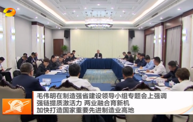 视频丨毛伟明：强链提质激活力 两业融合...